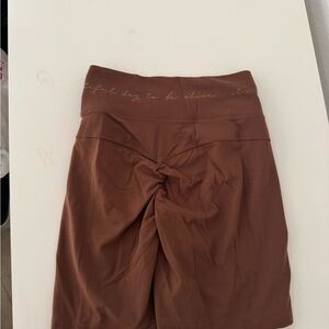 Brown Athletic Shorts- GymShark x Whitney Simmons